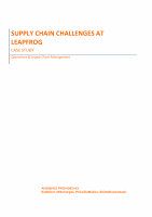 Page 1: Supply Chain Challenges at Leapfrog